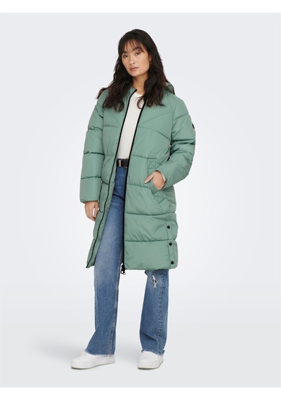 Only Onlamanda Long Puffer Coat Cc Otw Kadın Mavi Kaban - 15233425