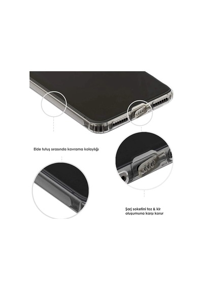 Apple Uyumlu iPhone 6s Kamera Korumalı Kapak Renk Cümbüşü Tasarımlı Şeffaf Kılıf
