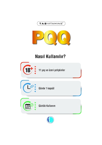 Tabvitamins Pqq Pirolokinolin Kinon 20 Mg 30 Kapsül