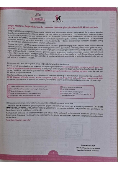 Kpss Türkçenin Kara Kutusu Konu Konu Paragraf 1 Konu Özetli Dijital Çözümlü  Çıkmış Soru Bankası