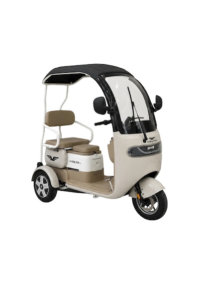 Volta VM2 Üç Tekerlekli Elektrikli Motosiklet Krem