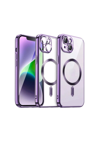 Apple İphone 15 Kılıf Kross Magneticsafe Kapak - Mor 0.2M-Çok Renkli