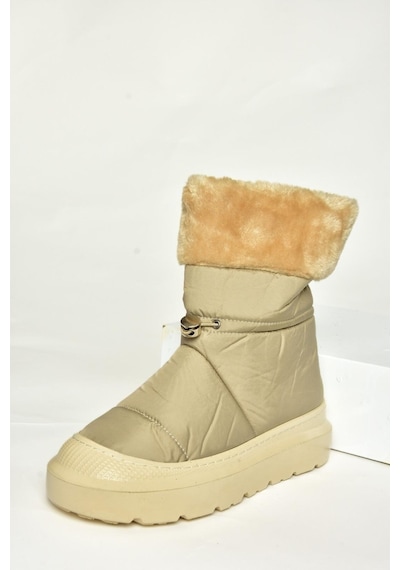Fox Shoes T476434004 Bej Kumaş Kadın Bot Bej-kumaş Bej