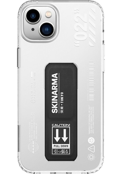 Apple  Uyumlu iPhone 14 Plus Kılıf Skinarma Standlı Şeffaf Tasarımlı Taihi Sora Kapak