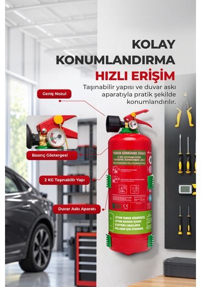 2 Kg Lityum İyon Batarya Yangın Söndürme Jeli F-500 Encapsulator