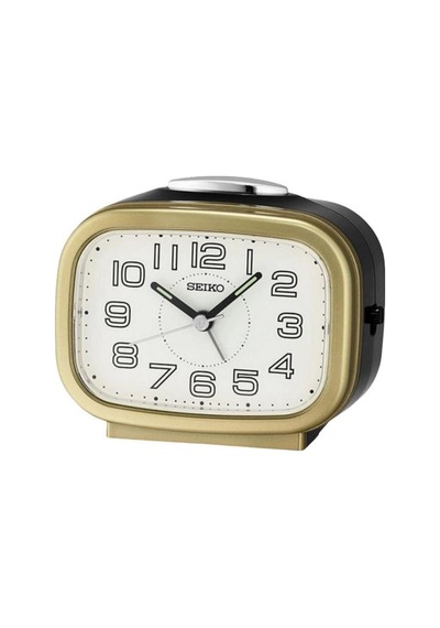 Seiko Qhk060g Sessiz Saniyeli Aydınlatmalı Bell Sesli Alarm 5 Dk Ertelemeli Masa Saati Çok Renkli