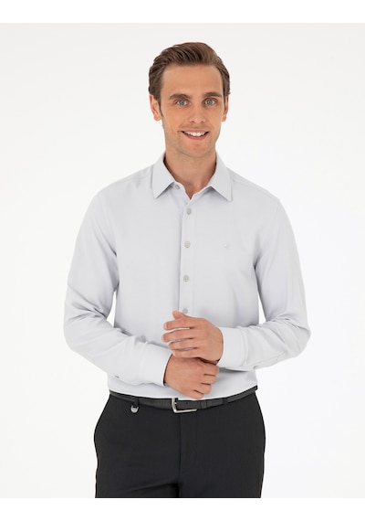 Pierre Cardin Erkek Gri Gömlek Desenli 50294742-vr024 Gri