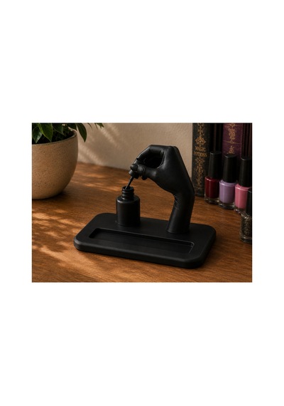 Oje Süren El Figürlü Kartvizitlik Nail Art Güzellik Salonu Masaüstü Kart Tutucu 3d Baskı