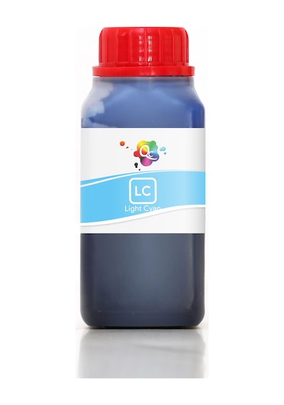 QC Epson Uyumlu Süblimasyon Mürekkep 250ml LC DS Light Cyan Açık Mavi