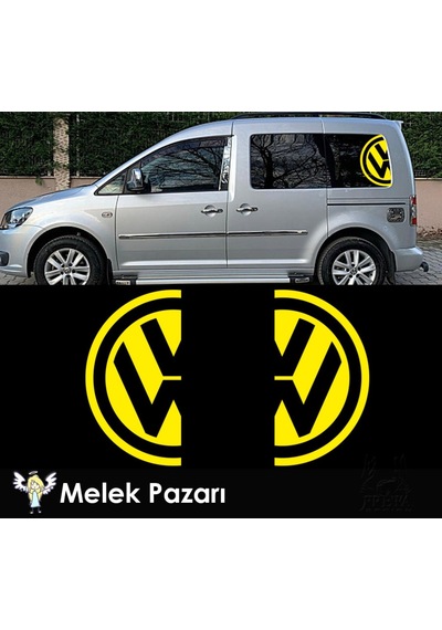 Volswagen Yarım Logo Yan Cam Oto Sticker