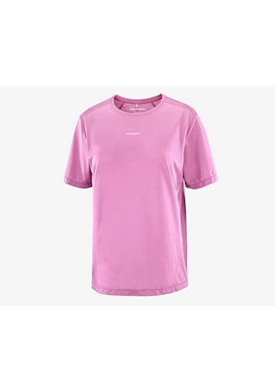 Salomon Shakeout Core Ss Tee W Kadın Koşu Tişörtü Lc2776200 Pembe