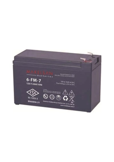 Makelsan 12 V 7 AH Bakımsız Kuru Akü