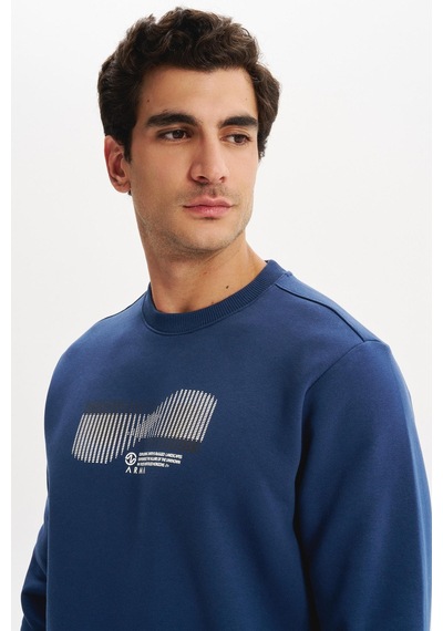 AR-MA Arma Erkek Regular Fit 3 İplik Kalın Kumaş Baskılı Bisiklet Yaka Sweatshirt K30124603002 İndigo-i1 AR-MA Arma Erkek Regular Fit 3 İplik Kalın Kumaş Baskılı Bisiklet Yaka Sweatshirt K30124603002 İndigo-i1