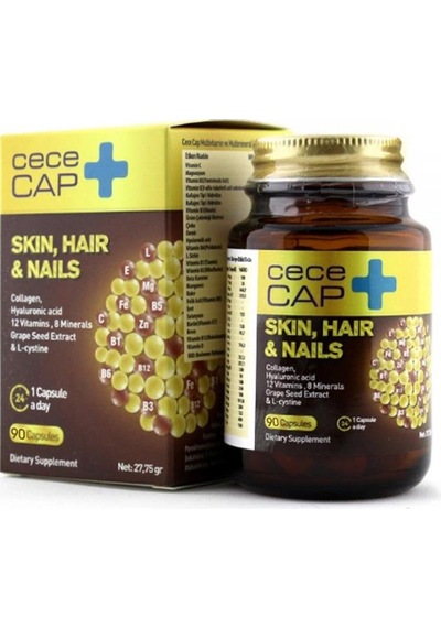 Cecemed Cece Cap Cilt-Saç-Tırnak Takviye Edici Gıda 90 Kapsül