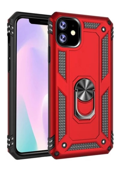 Apple Uyumlu iPhone 11 Tank Kilif Ultra Koruma Yüzüklü Miknatisli Standl