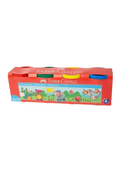 Faber Castell Oyun Hamuru 4 Renk Klasik Renkler