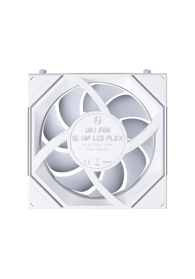 Unı Fan Reverse Sl Inf Lcd Flex 3x120mm Beyaz Kasa Fanı G9f.12rslınd1f3w.00