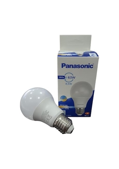 Panasonıc Led E27 Lamba, Beyaz Işık 4,9w 515lm 6500k