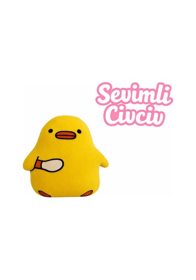 Peluş Sevimli Katil Civciv Sarı