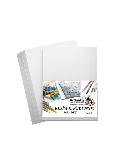 Resim Kağıdı 35x50 100 Lü 100 Gr 1 Paket 35 50 Resim Kartonu