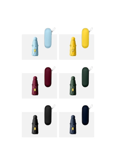 Bliss Umbrella 8 Telli Kapsül Şemsiye Bordo
