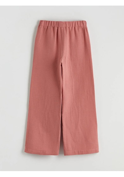 Lc Waikiki Pembe Basic Kız Çocuk Müslin Gömlek Ve Pantolon