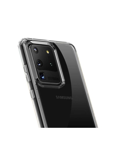 Galaxy S20 Ultra Kılıf Zore Coss Şeffaf Sert Silikon Kılıf Renksiz