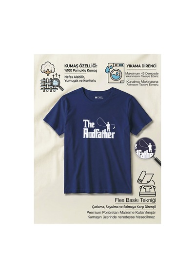 North Whiskers The Rodfather Esprili Balıkçı Baskılı %100 Pamuklu Unisex Lacivert Tişört Lacivert - 875039313 Lacivert - 875039313 Lacivert North Whiskers The Rodfather Esprili Balıkçı Baskılı %100 Pamuklu Unisex Lacivert Tişört Lacivert - 875039313 Lacivert - 875039313 Lacivert
