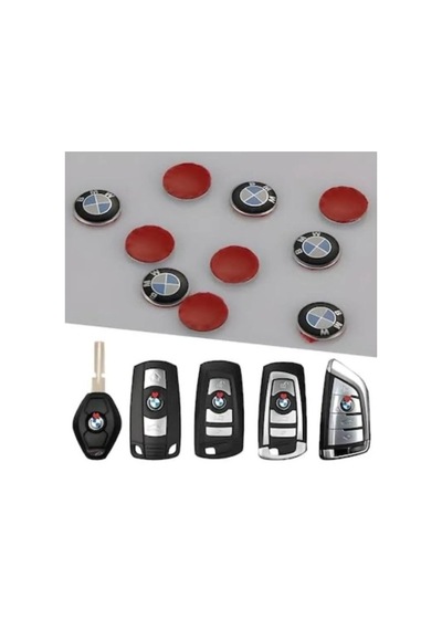 Bmw Uyumlu Anahtar Amblemi Logo 1 Adet 11 Mm 1.1 Cm Damla Etikettir Metal Değildir