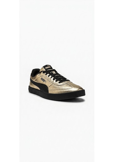 Puma 404461 01 Club Iı Era Metallic Gold-siyah Kadın Spor Ayakkab Altın