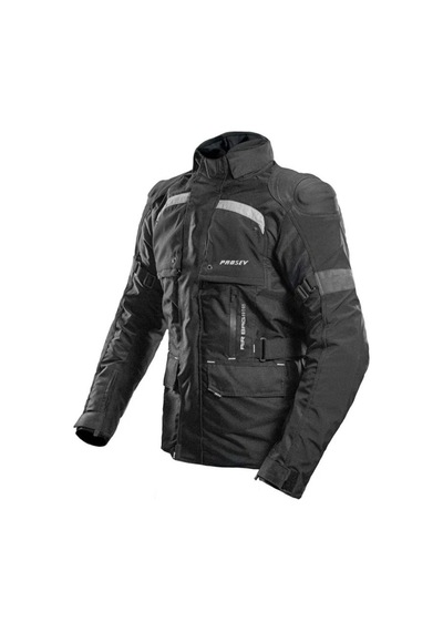 Motoanl Motosiklet Montu Uzun Model 4 Mevsim Full Korumalı Maxdura Kumaş Aırbag Toruıng Mont Siyah