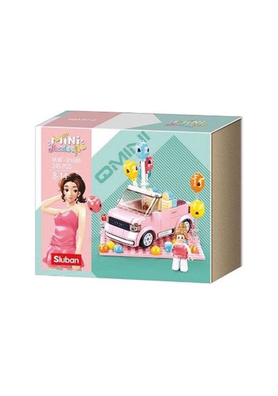 Pembe Renkli Mini Parti Aracı Seti