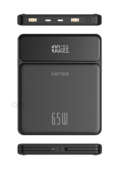 65w Kendinden Kablolu Turbo Hızlı Şarj Power Bank Macbook & Notebook Şarj Eder 65 Watt 20,000 Mah