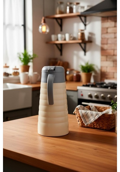 Nora 2 Litre Çelik Termos Krem Çok Renkli