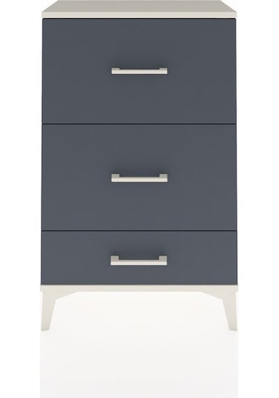 Arges Komodin 3 Çekmeceli 60x30x96 Aytaşı-antrasit Aytaşı