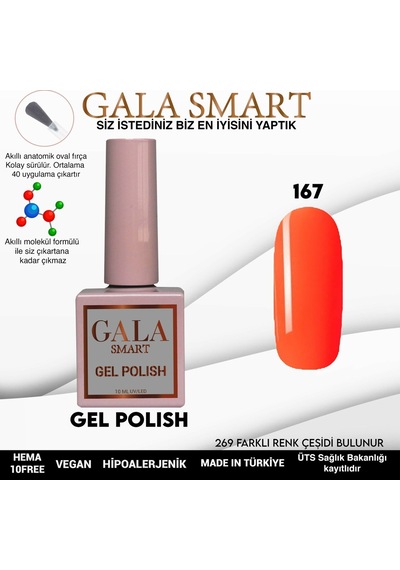 Gala Smart Classic Kalıcı Oje 10 Mle No:167