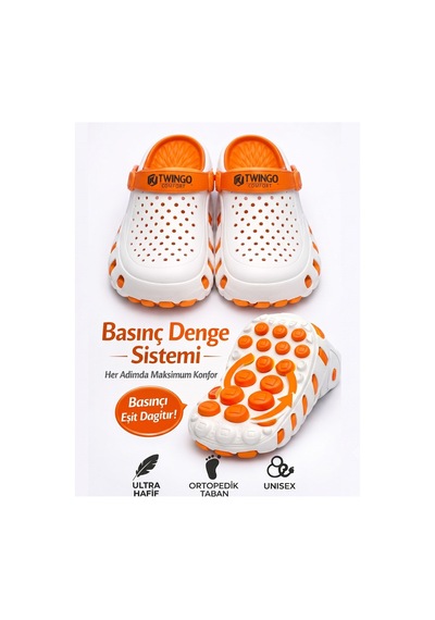 Premium Comfort Unisex Ortopedik Günlük, Masaj Tabanlı Basınç Denge Sistemli Plaj Ve Hastane Terliği Beyaz Premium Comfort Unisex Ortopedik Günlük, Masaj Tabanlı Basınç Denge Sistemli Plaj Ve Hastane Terliği Beyaz