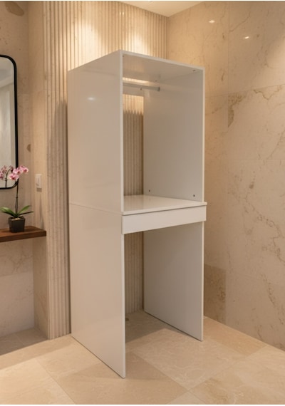Altay Çamaşır Makinesı Ve Kurutma Makinesi Dolabı Çekmeceli Banyo Dolabı Beyaz Beyaz Altay Çamaşır Makinesı Ve Kurutma Makinesi Dolabı Çekmeceli Banyo Dolabı Beyaz Beyaz