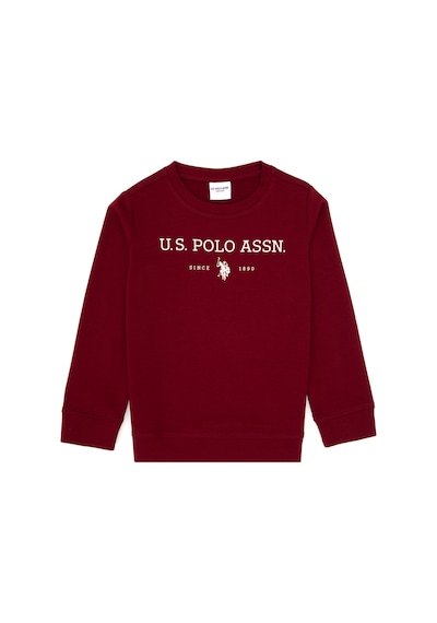 U.S. Polo Assn. Erkek Çocuk Bordo Bisiklet Yaka Sweatshirt 50313900-VR014