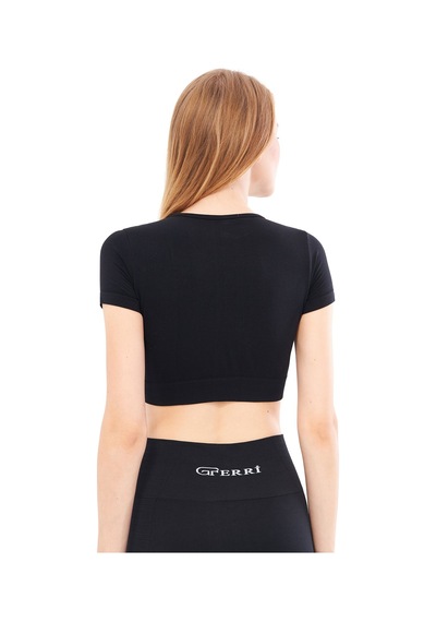 Giorgina Ferri Yumuşak Dokulu, Esnek Yoga, Koşu, Spor Ve Günlük Crop Top Mila