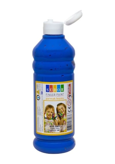 Açık Mavi Parmak Boyası - Ambalaj 500 Ml