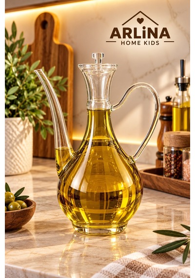 750 Ml İbrik Model Cam Yağlık Şeffaf