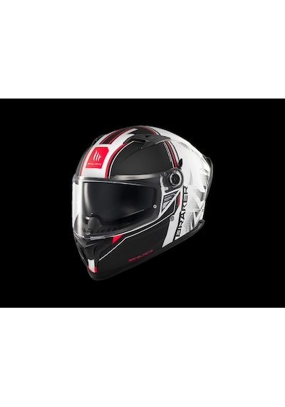Mt Helmets Braker Sv Charm A1 Mat Beyaz - Siyah