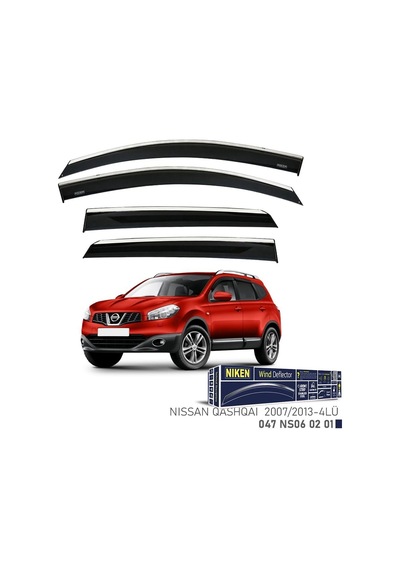 Niken Nissan Qashqai Cam Rüzgarlığı Kromlu 2007-2013 4&apos Lü