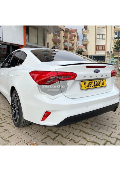 Ford Focus 4 2018 Ve Sonrası Sedan Uyumlu Bagaj Üstü Spoiler Bagaj Çıtası Piano Black Parlak Siyah 1 Adet 00 Şüscaroto Aksesuar