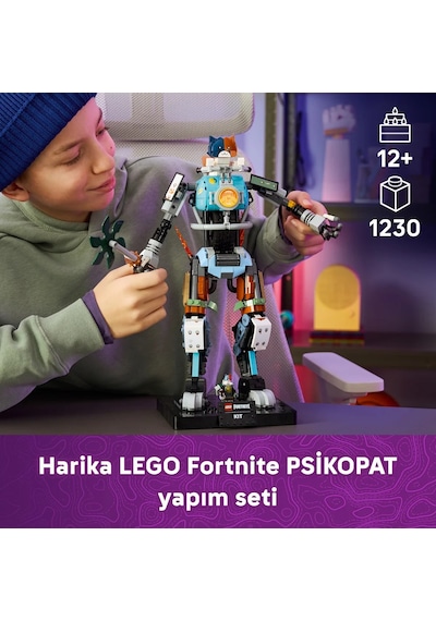 LEGO® Fortnite® PİSİKOPAT 77081 - 12 Yaş ve Üzeri Çocuklar ve Video Oyuncuları için Figür İçeren Oyuncak Yapım Seti (1230 Parça)
