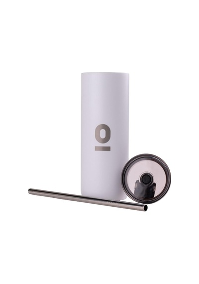Espressolab Paslanmaz Çelik Şeffaf Kapaklı Beyaz Mug Termos No:84