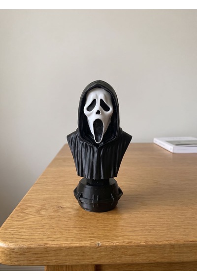 Riva Self Ghostface Çığlık Maskesi Tasarım Masaüstü Dekoratif Obje Aksesuar - 12 Cm