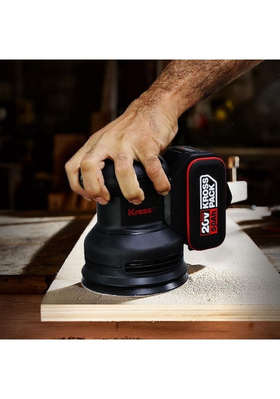 Kress KUD20.9 20V 125 MM Kömürsüz Profesyonel Eksantrik Solo Zımpara