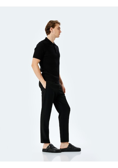 Koton Viskon Karışımlı Cep Detaylı Beli Bağcıklı Eşofman Pantolon Siyah 5sam40088hw Siyah Koton Viskon Karışımlı Cep Detaylı Beli Bağcıklı Eşofman Pantolon Siyah 5sam40088hw Siyah